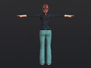 Woman 39 With 52 Animations 32 Morphs 3D Model