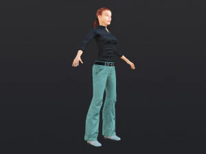 Woman 39 With 52 Animations 32 Morphs 3D Model
