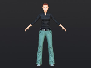 Woman 39 With 52 Animations 32 Morphs 3D Model