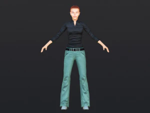 Woman 39 With 52 Animations 32 Morphs 3D Model