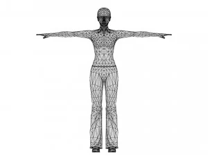 Woman 39 With 52 Animations 32 Morphs 3D Model