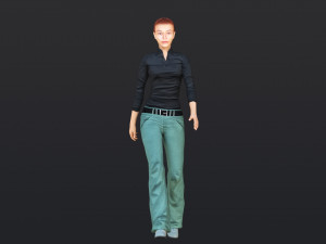 Woman 39 With 52 Animations 32 Morphs 3D Model