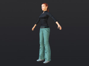 Woman 39 With 52 Animations 32 Morphs 3D Model