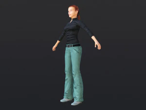 Woman 39 With 52 Animations 32 Morphs 3D Model