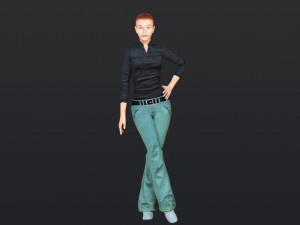Woman 39 With 52 Animations 32 Morphs 3D Model