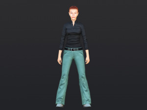 Woman 39 With 52 Animations 32 Morphs 3D Model