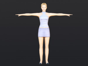 Woman 40 With 52 Animations 32 Morphs Model 3D