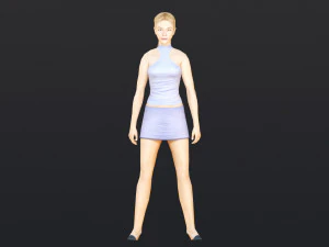 Woman 40 With 52 Animations 32 Morphs 3D Model