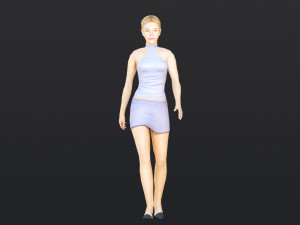 Woman 40 With 52 Animations 32 Morphs Model 3D