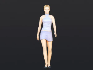 Woman 40 With 52 Animations 32 Morphs 3D Model