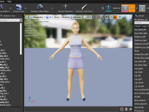 Woman 40 With 52 Animations 32 Morphs 3D Model