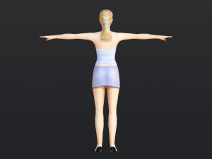 Woman 40 With 52 Animations 32 Morphs Model 3D