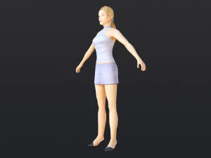 Woman 40 With 52 Animations 32 Morphs 3D Model