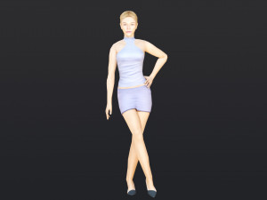 Woman 40 With 52 Animations 32 Morphs Model 3D