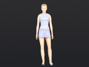 Woman 40 With 52 Animations 32 Morphs Model 3D