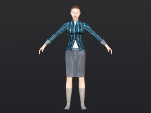Woman 41 With 52 Animations 32 Morphs 3D Model