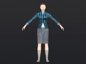 Woman 41 With 52 Animations 32 Morphs 3D Model