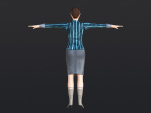 Woman 41 With 52 Animations 32 Morphs 3D Model