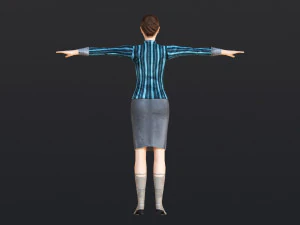 Woman 41 With 52 Animations 32 Morphs 3D Model