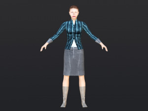 Woman 41 With 52 Animations 32 Morphs 3D Model