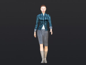 Woman 41 With 52 Animations 32 Morphs 3D Model