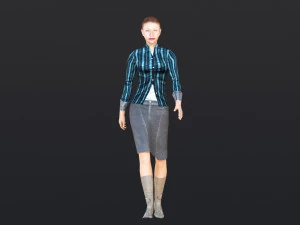 Woman 41 With 52 Animations 32 Morphs 3D Model