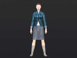 Woman 41 With 52 Animations 32 Morphs 3D Model