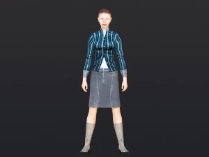 Woman 41 With 52 Animations 32 Morphs 3D Model