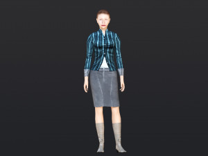 Woman 41 With 52 Animations 32 Morphs 3D Model