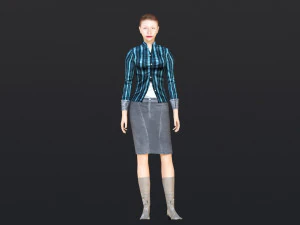 Woman 41 With 52 Animations 32 Morphs 3D Model