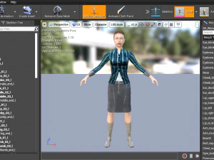 Woman 41 With 52 Animations 32 Morphs 3D Model