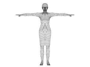 Woman 41 With 52 Animations 32 Morphs 3D Model