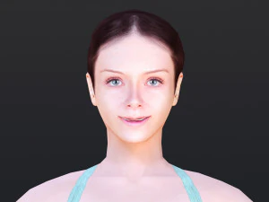 Woman 42 With 52 Animations 32 Morphs 3D Model