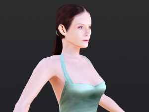 Woman 42 With 52 Animations 32 Morphs 3D 模型