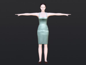 Woman 42 With 52 Animations 32 Morphs 3D 模型