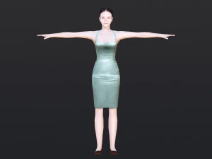 Woman 42 With 52 Animations 32 Morphs 3D Model
