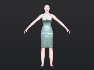 Woman 42 With 52 Animations 32 Morphs 3D 模型