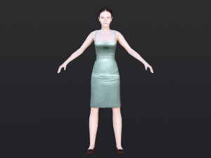 Woman 42 With 52 Animations 32 Morphs 3D 模型