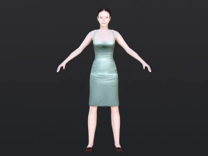Woman 42 With 52 Animations 32 Morphs 3D Model