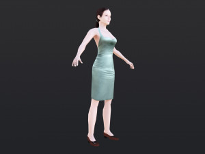 Woman 42 With 52 Animations 32 Morphs 3D 模型