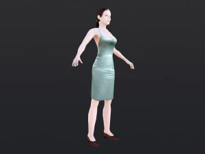 Woman 42 With 52 Animations 32 Morphs 3D Model