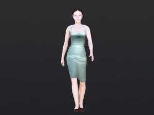 Woman 42 With 52 Animations 32 Morphs 3D Model