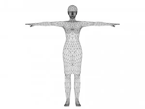 Woman 42 With 52 Animations 32 Morphs 3D Model