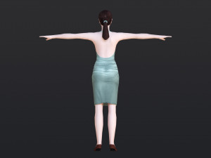Woman 42 With 52 Animations 32 Morphs 3D 模型
