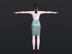 Woman 42 With 52 Animations 32 Morphs 3D Model