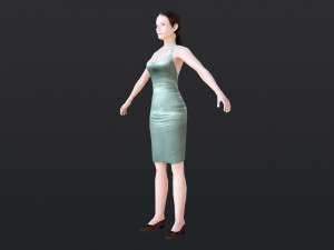 Woman 42 With 52 Animations 32 Morphs 3D 模型
