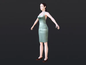 Woman 42 With 52 Animations 32 Morphs 3D Model