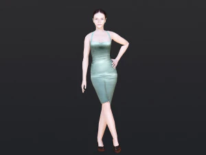 Woman 42 With 52 Animations 32 Morphs 3D Model