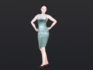 Woman 42 With 52 Animations 32 Morphs 3D 模型