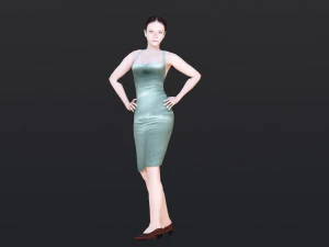 Woman 42 With 52 Animations 32 Morphs 3D Model